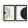 Tablou decorativ (2 Pieces), 2p3752softct-014, Înrămat: 100% LEMN (Grosime: 22 mm, Multicolor