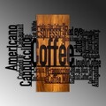 Decoratiune de perete, Coffee Mixed, Lățime: 72 cm Înălțime: 58 cm Adâncime: 3 cm, Nuc / Negru