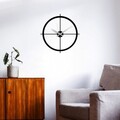 Ceas de perete, Simple, Dimensiune: 49 x 49 cm, Negru