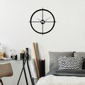 Ceas de perete, Simple, Dimensiune: 49 x 49 cm, Negru