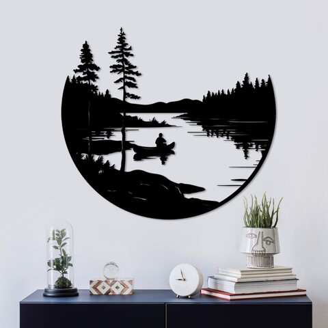 Decoratiune de perete, Solo, Dimensiune: 54 x 60 cm, Negru