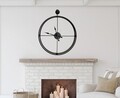 Ceas de perete, Mclock-00106, Lățime: 58 cm Înălțime: 68 cm Adâncime: 7 cm, Negru