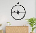Ceas de perete, Mclock-00106, Lățime: 58 cm Înălțime: 68 cm Adâncime: 7 cm, Negru