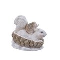 Decoratiune Squirrel w hedgehog, Decoris, 9x11x10.5 cm, poliamida, multicolor