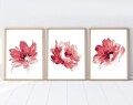 Tablou decorativ (3 Pieces), Huhu216, Lemn masiv (Grosime: 2,5 cm, Multicolor