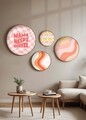 Tablou decorativ (4 Pieces), Huhu296, Dimensiune: 45 x 45 cm (1 bucată), Multicolor