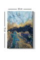 Tablou decorativ, Kanvas Tablo (50 x 70), Lemn (Grosime: 3 cm, Multicolor