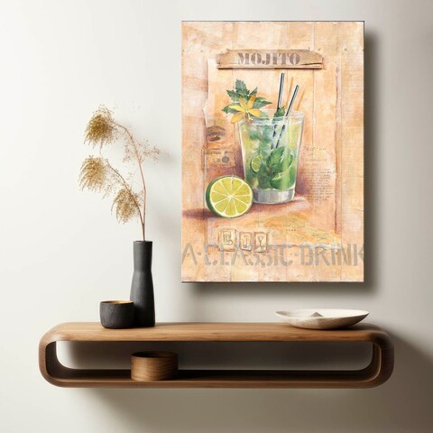 Tablou decorativ, Camtbl-033, 50 x 70 cm, Multicolor