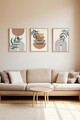 Tablou decorativ (3 Pieces), 3Dartsohoset130, MDF, Multicolor