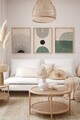 Tablou decorativ (3 Pieces), Artsycllct34, MDF, Multicolor