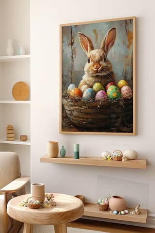 Tablou decorativ, Arteastermodel1-5070, MDF (Grosime: 2,7 mm, Multicolor