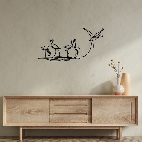 Decoratiune de perete, Flamingo 316 S, 10 x 15 cm, Negru