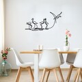 Decoratiune de perete, Flamingo 316 S, 10 x 15 cm, Negru