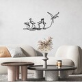 Decoratiune de perete, Flamingo 316 S, 10 x 15 cm, Negru