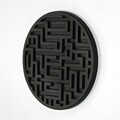 Decoratiune de perete, ART139, Dimensiuni: 33 x 33 x 2 cm, Negru
