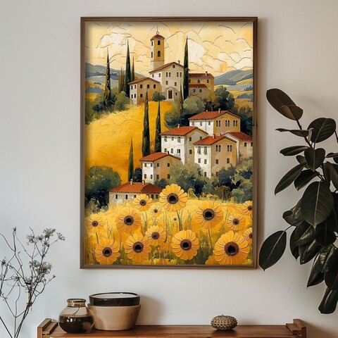 Tablou decorativ, GE172-L, Lemn, Multicolor