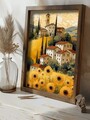 Tablou decorativ, GE172-L, Lemn, Multicolor