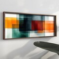 Tablou decorativ, EMR033, Lemn, Multicolor