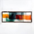 Tablou decorativ, EMR033, Lemn, Multicolor