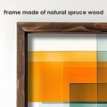 Tablou decorativ, EMR033, Lemn, Multicolor