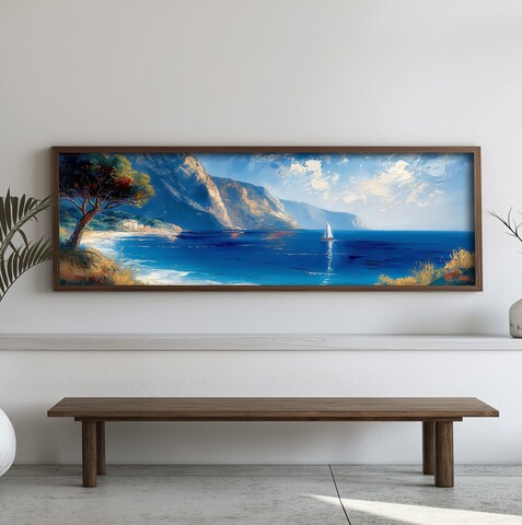 Tablou decorativ, EMR055, Lemn, Multicolor