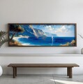 Tablou decorativ, EMR055, Lemn, Multicolor