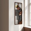 Tablou decorativ, EMR080, Lemn, Multicolor