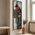 Tablou decorativ, EMR080, Lemn, Multicolor