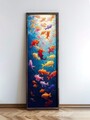 Tablou decorativ, EMR095, Lemn, Multicolor