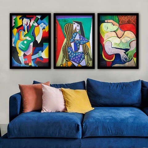 Tablou decorativ (3 Pieces), 3SC_UNPP13_5575, Polistiren (Grosime: 2 cm, Multicolor