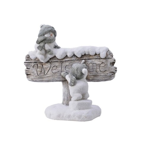 Decoratiune Welcome sign, Decoris, 40x21x40 cm, polymag, multicolor