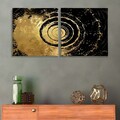 Tablou decorativ (2 Pieces), ASR_CNV2-3 50x50, Lemn, Multicolor