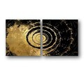 Tablou decorativ (2 Pieces), ASR_CNV2-3 50x50, Lemn, Multicolor