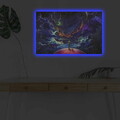 Tablou decorativ cu lumina LED, NASA-011, Dimensiune: 45 x 70 cm, Multicolor