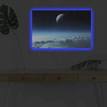 Tablou decorativ cu lumina LED, NASA-037, Dimensiune: 45 x 70 cm, Multicolor