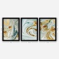 Set 3 tablouri decorative, 3SC116, Plastic, Multicolor