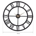 Ceas de perete, Roma New, Diametru: 41 cm, Negru