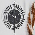 Ceas de perete, Dubai, Diametru: 50 cm, Negru