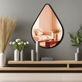 Oglinda decorativa, Ozgl516, Partea de jos: 100% EVA (Grosime: 10 mm, Auriu roz