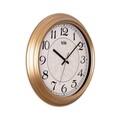 Ceas de perete decorativ, Alfa, Dimensiune: 31 x 31 cm, Auriu