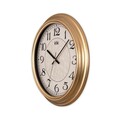 Ceas de perete decorativ, Alfa, Dimensiune: 31 x 31 cm, Auriu