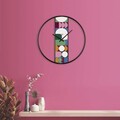 Ceas de perete, Demre, Dimensiune: 62 x 62 cm, Multicolor