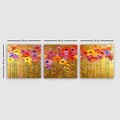 Tablou decorativ (3 Pieces), PMDR73, Lemn (Grosime: 3 cm, Multicolor