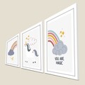Tablou decorativ (3 Pieces), 3p3752softct-017, Înrămat: 100% LEMN (Grosime: 22 mm, Multicolor