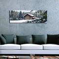 Tablou decorativ cu lumina LED, 3090DACT-34, 30 x 90 cm, Multicolor