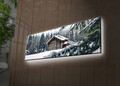 Tablou decorativ cu lumina LED, 3090DACT-34, 30 x 90 cm, Multicolor