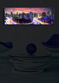 Tablou decorativ cu lumina LED, 3090İACT-25, 30 x 90 cm, Multicolor