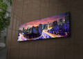 Tablou decorativ cu lumina LED, 3090İACT-25, 30 x 90 cm, Multicolor