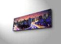 Tablou decorativ cu lumina LED, 3090İACT-25, 30 x 90 cm, Multicolor