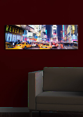 Tablou decorativ cu lumina LED, 3090İACT-7, 30 x 90 cm, Multicolor